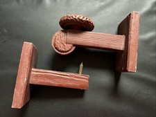 2 Alte Wandlampen Holz Art Deco