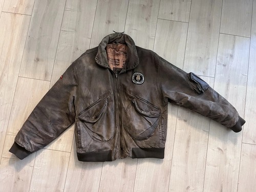 Lederjacke pilotenstil vintage - lederjacke,