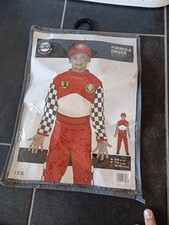 Formel 1 / Rennfahrer Kostüm 10-12 Jahre