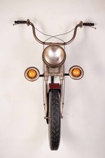 Wanddeko Motorrad mit Licht Metall Deko Wandbild Chopper Metallbild Bike Bild  