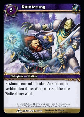 Wow ruinierung krieg - -,