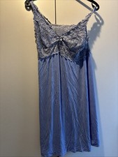 Nachthemd Hellblau M L Reizwäsche Wäsche Transparent Schleife Hunkenmöller