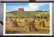 Westermann Wandbilder Schulwandkarte Weinanbau Reben Volkach Main Landschaft