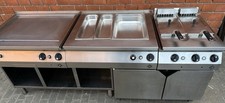 MKN Imbissanlage  Maße:210x70x85 Friteuse 20 Kw -Bainmarie 3 Kw -Grill 10,8 Kw