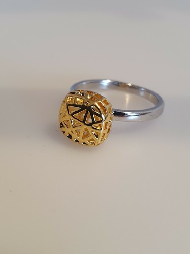 Designer ring golden - ring, "golden"