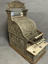 Kleine antike National Prunkkasse Kasse Jugendstil Registrierkasse #924