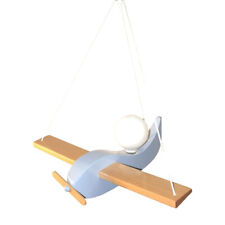 Waldi 90163.0 Sonderangebot Kinder Lampe Holz Segelflieger E27 Flieger Hellblau