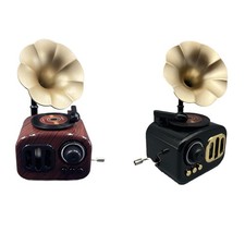 Phonograph-Spieluhr, antike dekorative Dekoration, Plattenspieler, Grammophon,