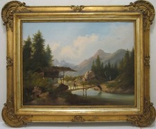 Ölbild Gemälde alt 19.Jh. G