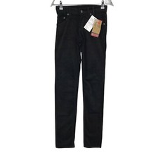 Mustang Neu Disco Schwarz Skinny Fit Samt Hose W25 L32