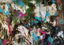 Acryl Abstrakt Gemälde