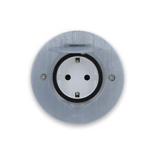 Wandsteckdose Bodensteckdose Bodendose Edelstahl Rund IP44 Legrand