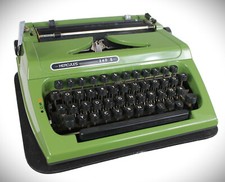 Alte Schreibmaschine Hercules 240 S Bastler Vintage Shabby Deko Grün mit Koffer