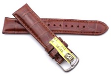 20mm Louisiana Alligator Band Handarbeit Germany braun Krokodil Uhrband 20/18mm