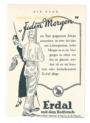 Erdal mit dem rotfrosch - erdal,