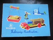 Kellner Fahrzeugbaukasten-D.R.P.alter Steck-Baukasten aus Holz,DDR 1960er Jahre