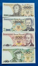 Banknoten aus Polen Set  4