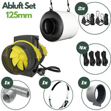 Abluftset 125mm growbox - 125mm,