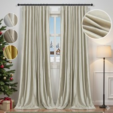 2er Luxus Samt Thermovorhang