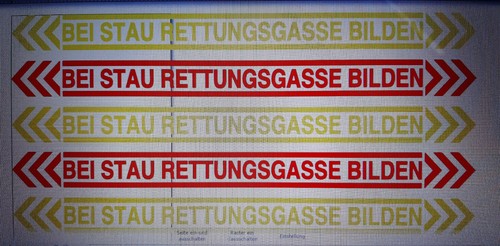 Aufkleber bei stau - bei,