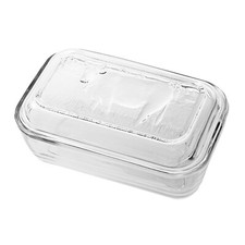 Butterdose aus Glas mit