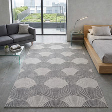 Kurzflor Teppich Beige Grau