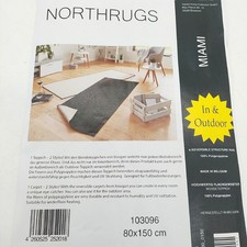 Northrugs Outdoor Teppich Miami 80x150cm Wendeteppich Wetterfest Modernes Design