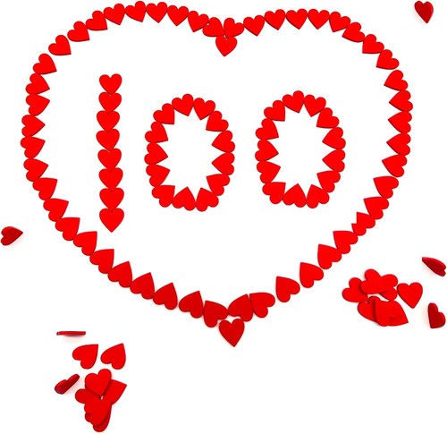100 stück - 100, rote