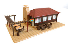 Vollmer - Imbiss Biergarten Kamin  28651 - H0 - Gebäude Häuser Haus ---- CK 1111