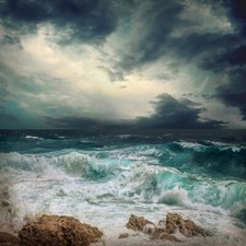 Wandbild: Stürmischer