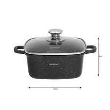 Marmor quadratisch Töpf