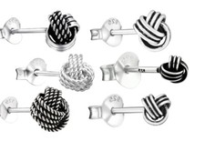 925 ECHT SILBER *** Kleine  Ohrstecker Knoten
