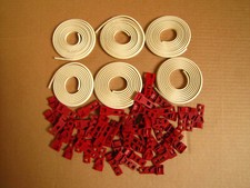 Carrera 124 Leitplanken altes Modell 60 Halter mit 6 weißen Streifen