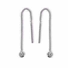 Ohrstecker Durchzieher Panzerkettchen  3,0 mm 925 Silber Ohrringe