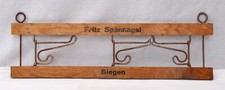 Jugendstil Garderobe Werbung Spannagel Siegen auch verwendbar ohne Werbung