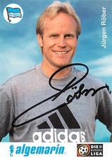 Jürgen Röber Autogrammkarte