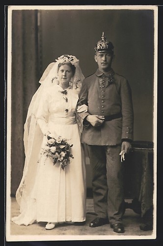 Foto preußischer soldat in - foto-ak,