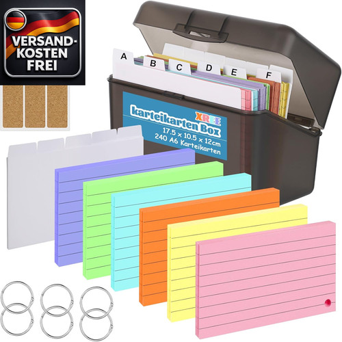 Karteikarten box für - box,