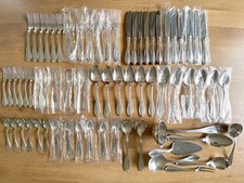 WMF Besteck Englische Rose 12 Personen plus Extrateile 90er Silberauflage