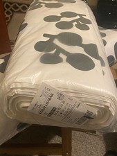 IKEA KORALLOXBAR Bolzen aus Stoff,150cmx2500cm,weiß/schwarz dunkelgrün,505.070.92