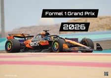 Formel 1 - Grand Prix - 2026 - F1 Kalender DIN A3 - GRATIS VERSAND