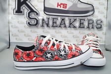 Converse All Star Logo Chuck Taylor  EU 40 US 7 Rot / Schwarz Low Tops 166986C