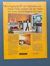 interlübke Möbelfabrik Wiedenbrück Möbel retro 1970 Vintage Ad Werbung Reklame