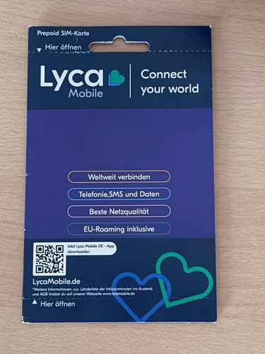 Prepaid simkarte lycamobile - prepaid,