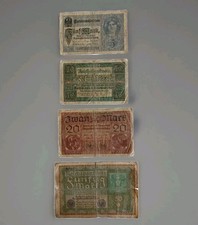 Alte Reichsmarkscheine, 5, 10
