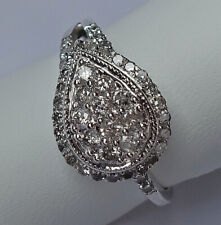 0,74 Ct ♦️♦️ Brillant Ring aus 925 Sterling Silber mit Diamant Diamanten ♦️ 8113