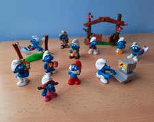 Schlumpf Sammlung Schlümpfe mit Zubehör Schleich Rarität 