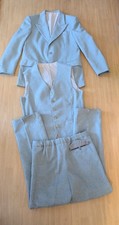 Anzug mit Weste Vintage Grau