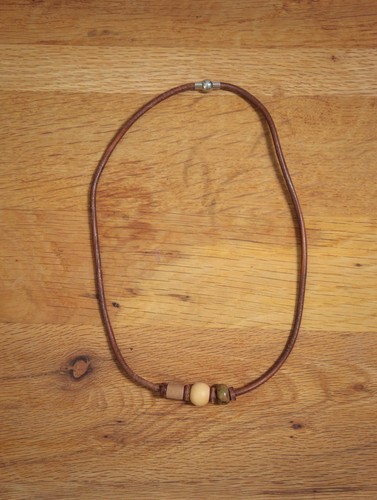 Braune lederband halskette mit - braune,