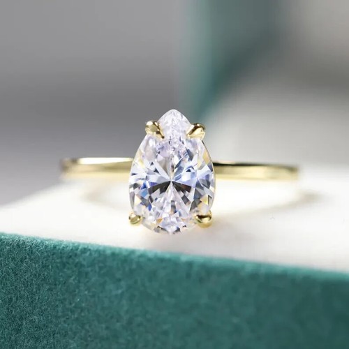14k gelbgold 50tcw birne lab - gelbgold,